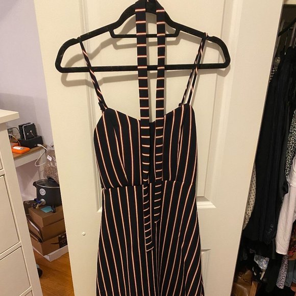Jeu Illimite A-Line dress with matching sash/choker - Picture 1 of 4